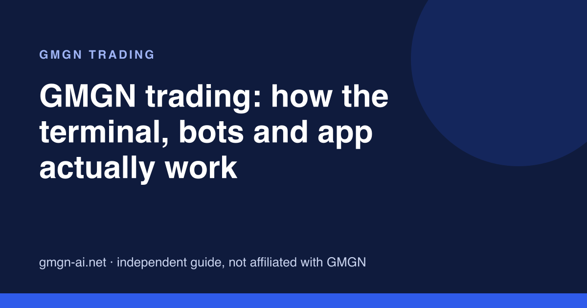 GMGN trading guide cover: terminal, Telegram bots and app compared