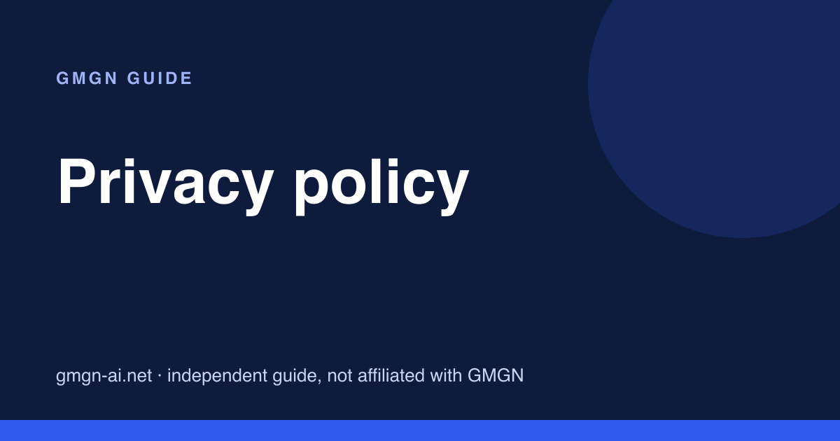 Privacy policy for gmgn-ai.net