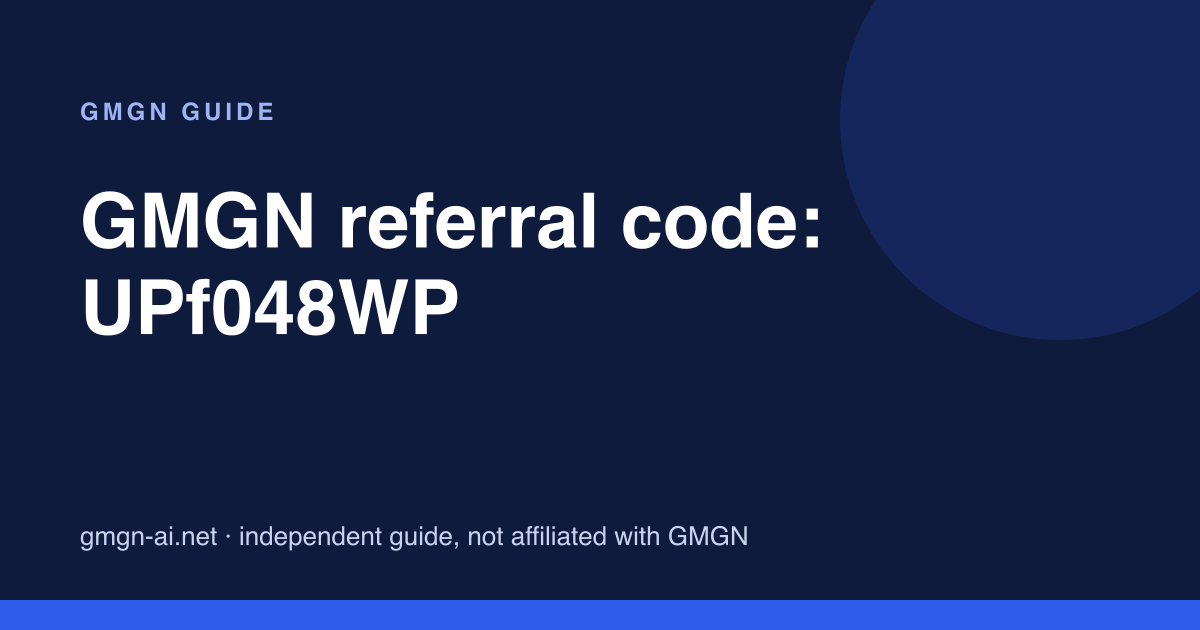 GMGN referral code UPf048WP and where the invite binds